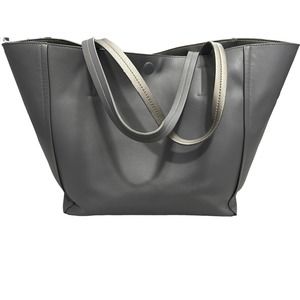 Large Merona Gray/Silver Tote